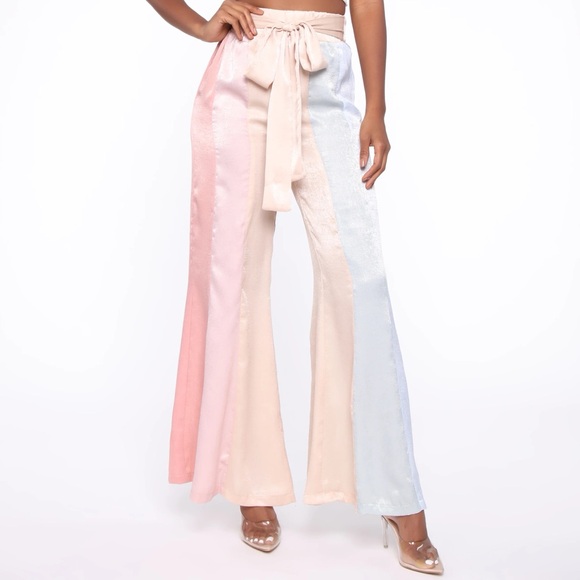 Fashion Nova  Multicolor Wide Leg Pants - Picture 2 of 2